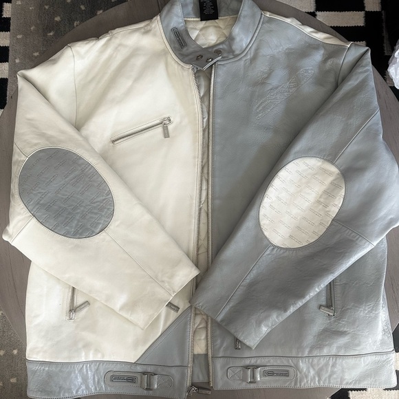 310 Motoring Automobile Specialist Vintage Racing Leather Jacket 2XL Vintage - Picture 1 of 16